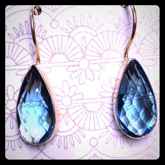 Gold plated Hydro Quartz Earrings